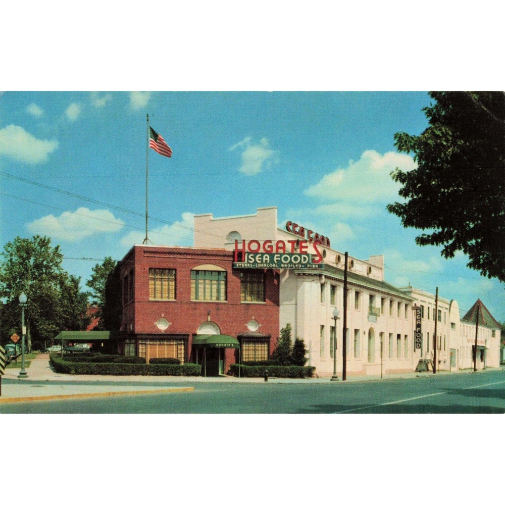 Washington DC District of Columbia Hogate's Sea Food Restaurant Chrome Postcard